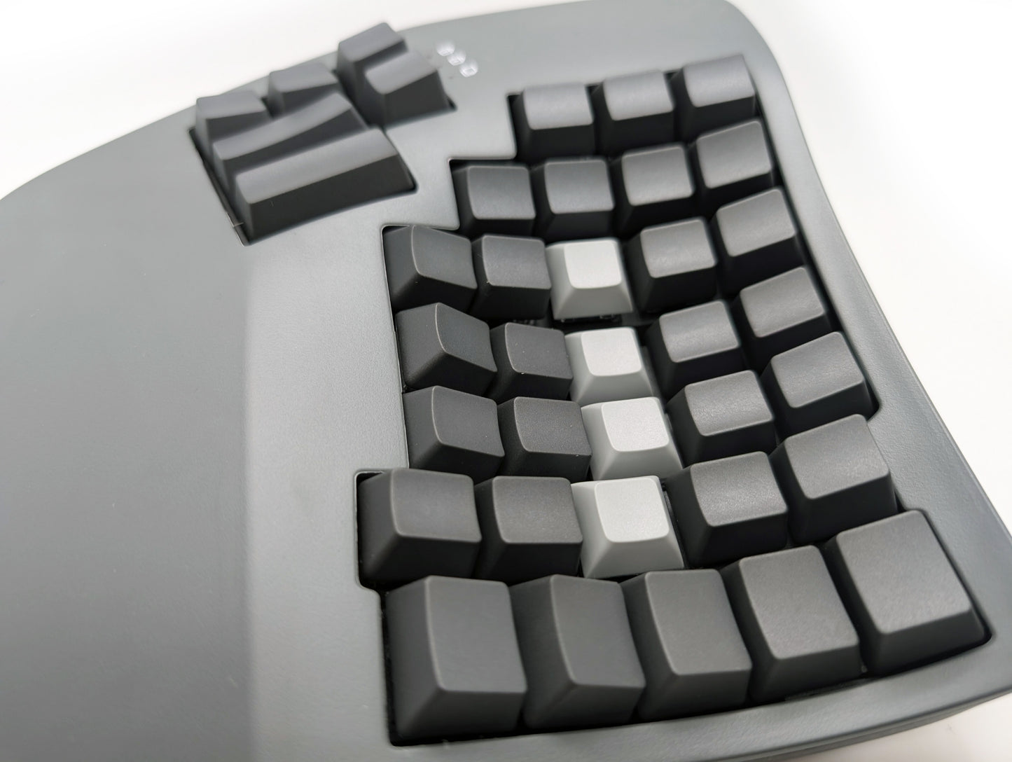 UPKB Advantage360 PBT Blank Light Grey Keycap Set