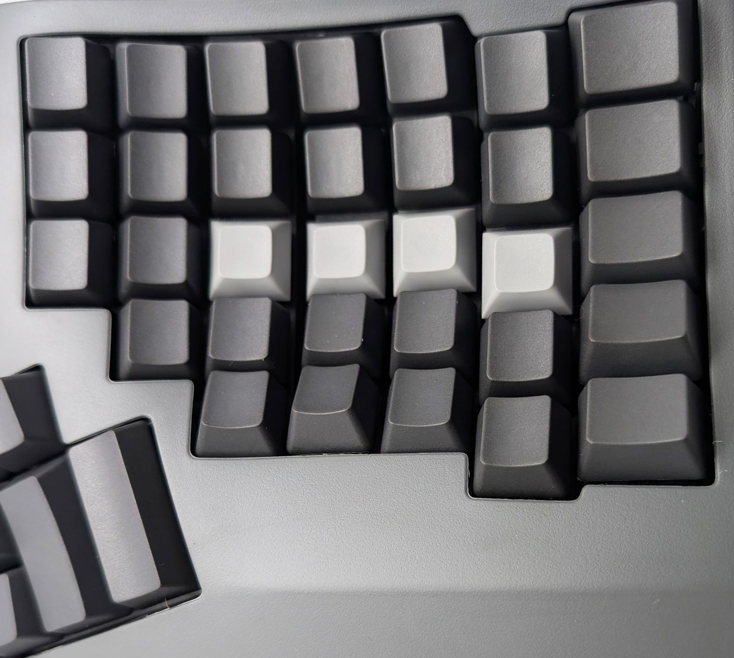 UPKB Advantage360 PBT Blank Light Grey Keycap Set