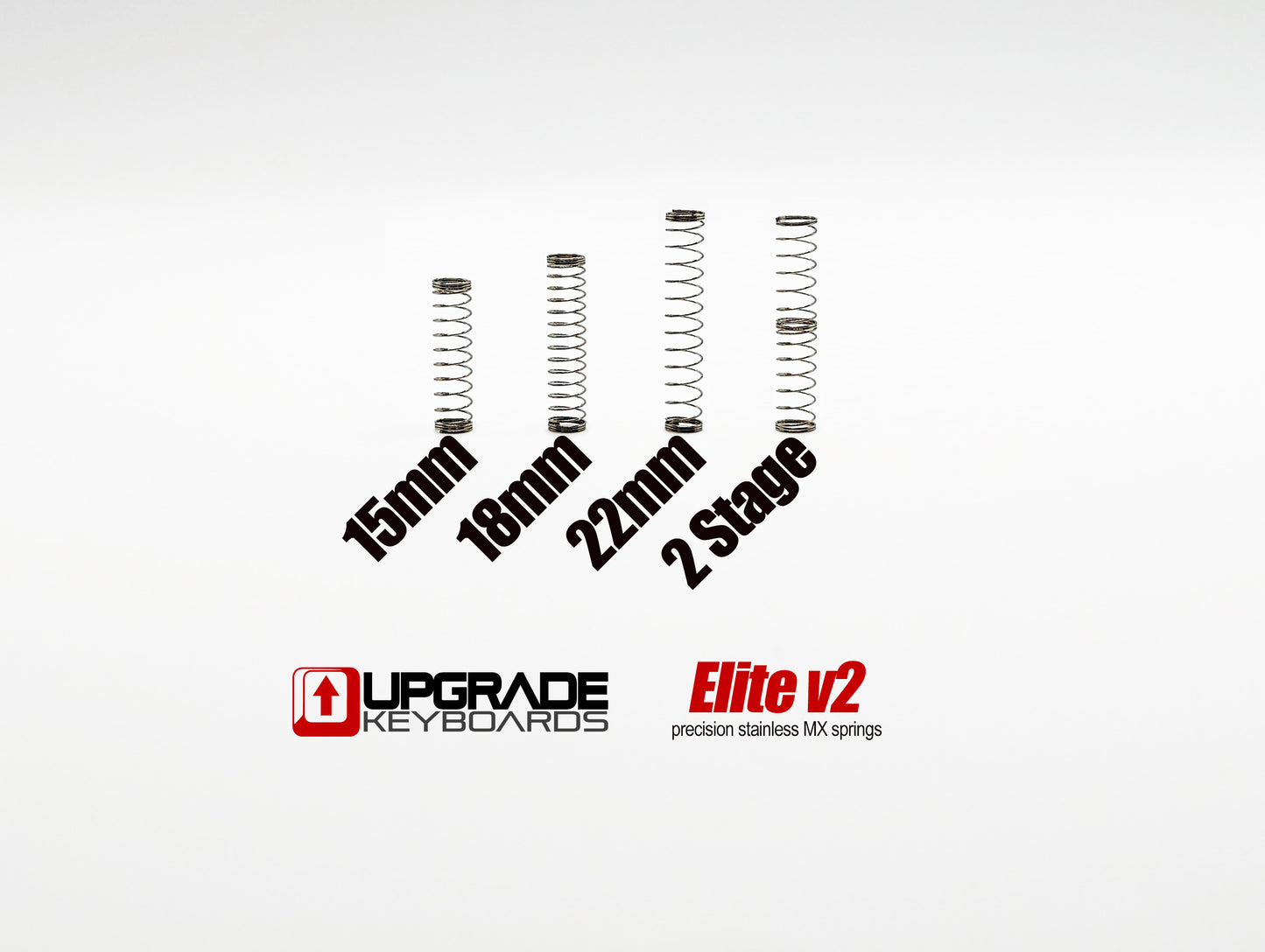 Upgrade Keyboards Elite v2 15mm Stainless MX Springs