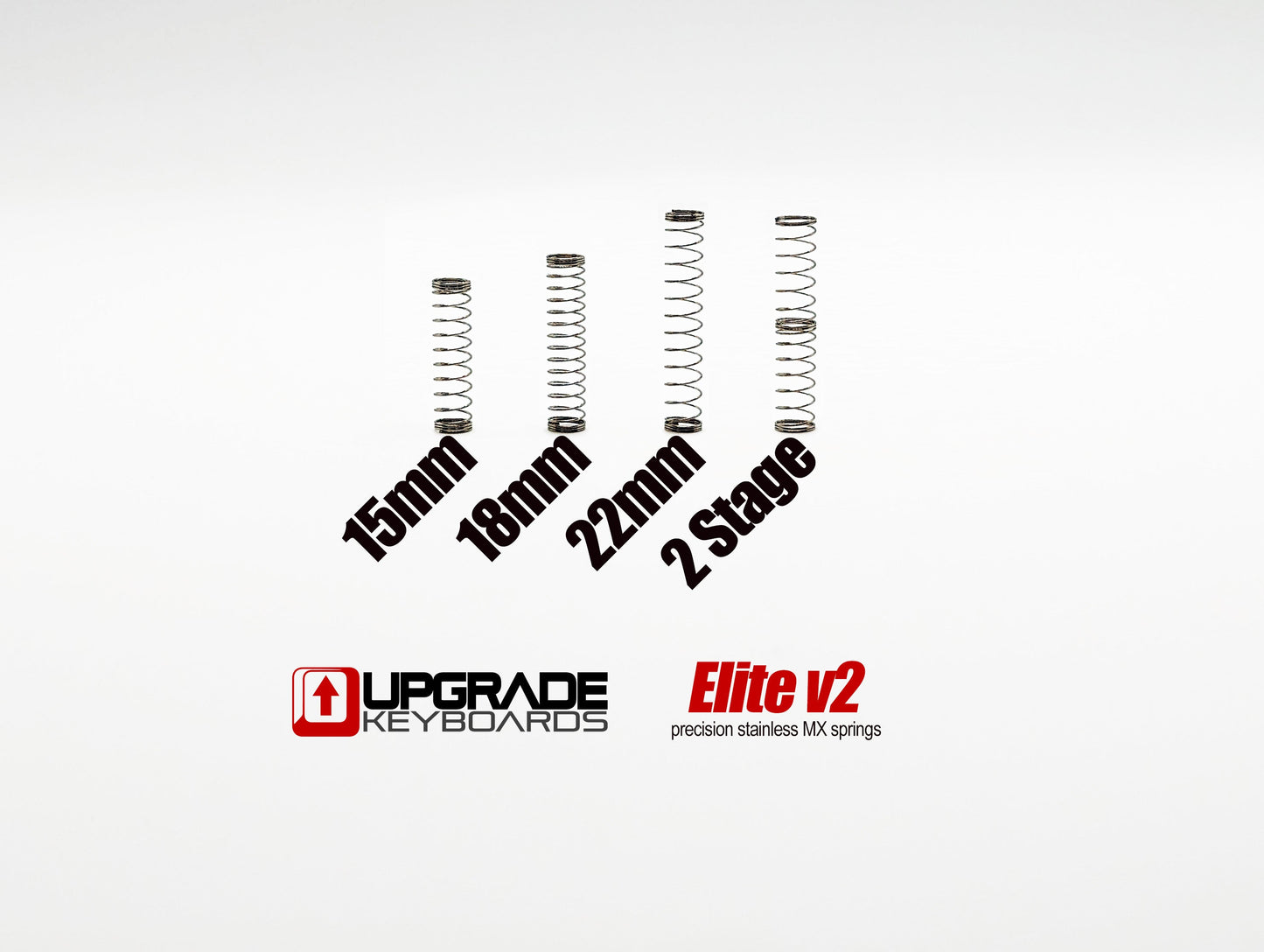 Upgrade Keyboards Elite v2 22mm Stainless MX Springs