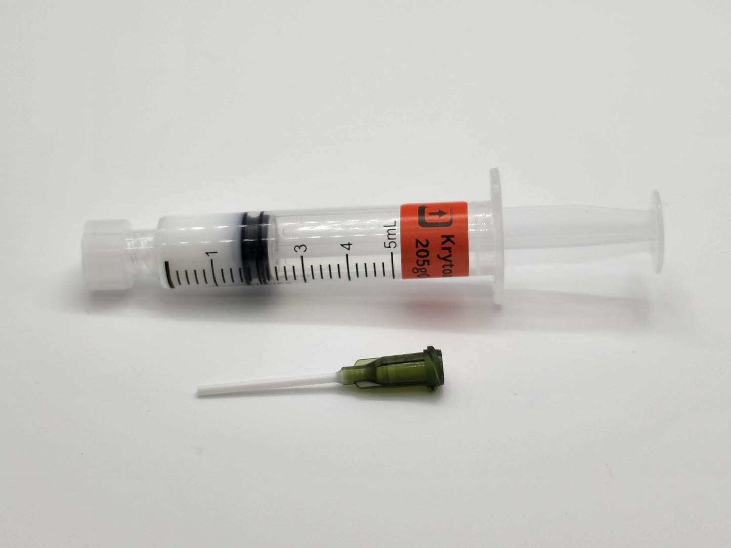 Syringe of Krytox™ 205g0 Stabilizer Lube