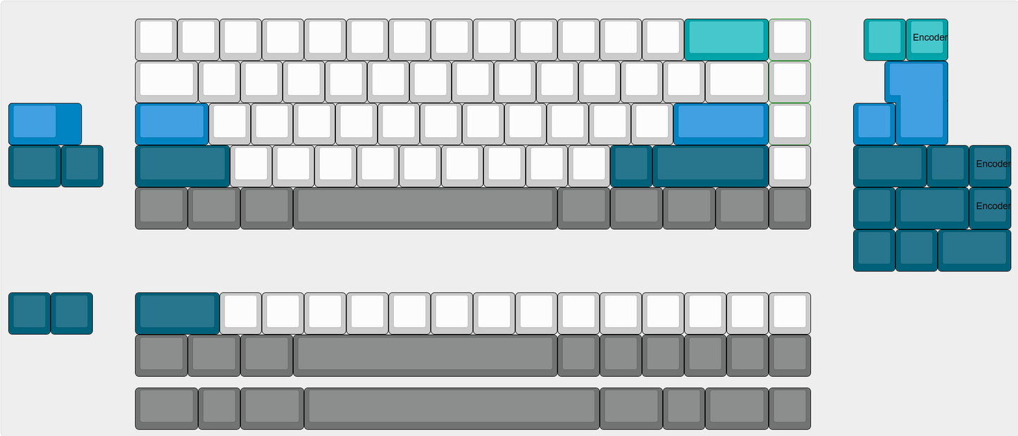 BT65 - 65% Wireless Soldered Tray Mount PCB with RGB underglow