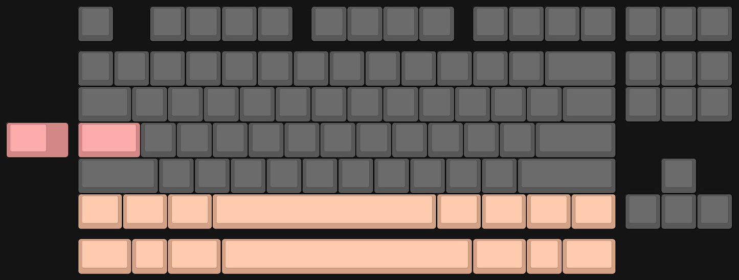 Custom Built Scarlet TKL in Dark Blue Anodized