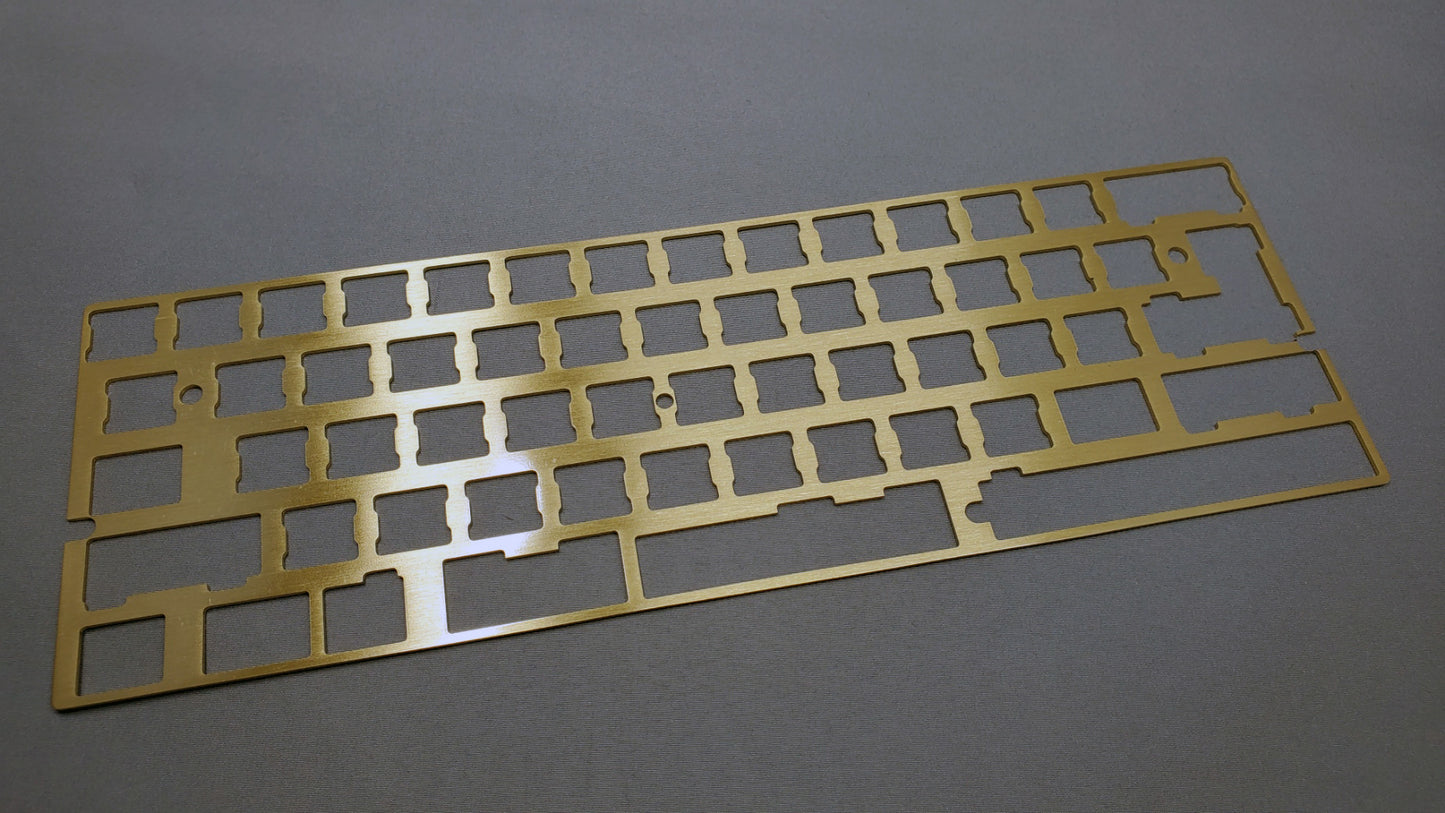 Universal 60 Percent Plate, Left shift 2U and 2.25u for DZ60 and more