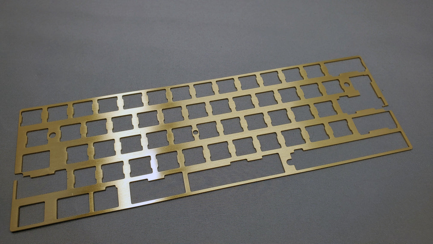Universal 60 Percent Plate, Left shift 2U and 2.25u for DZ60 and more