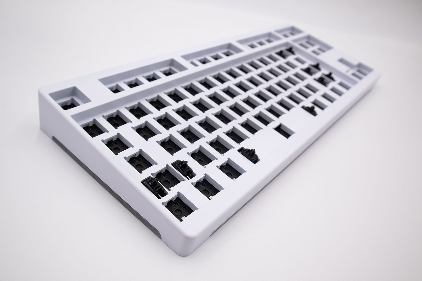 Custom Built White Idobao ID87v2 Hotswappable TKL