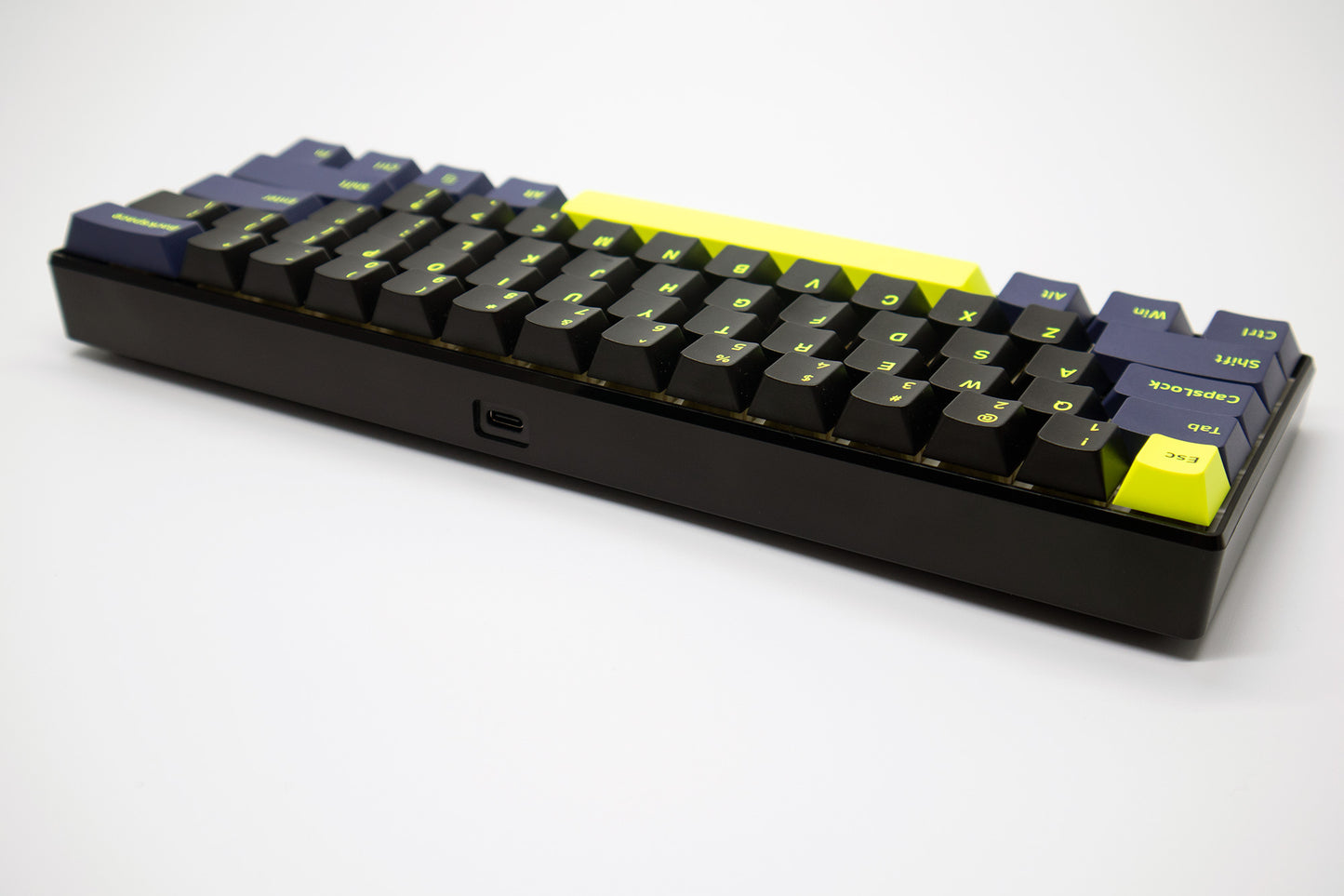 Cream Edition Custom Built Royal Kludge RK61 RGB 60% Wireless-Wired Mechanical Keyboard and coiled cable