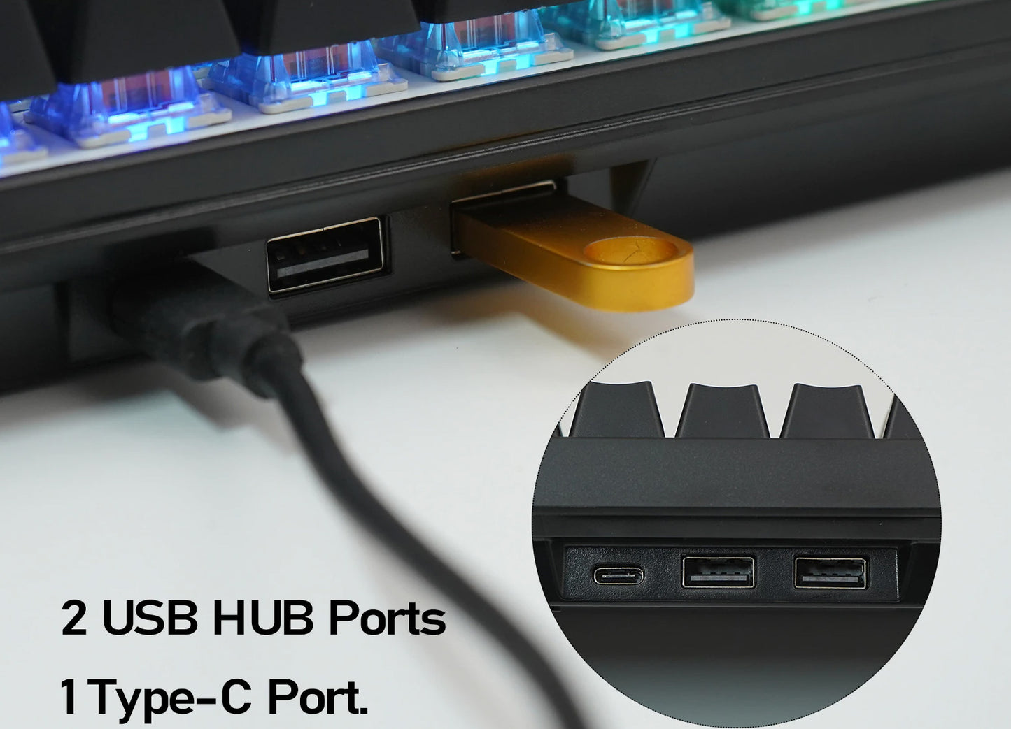 Royal Kludge RK84 RGB Hotswap 75% Wireless-Wired Mechanical Keyboard