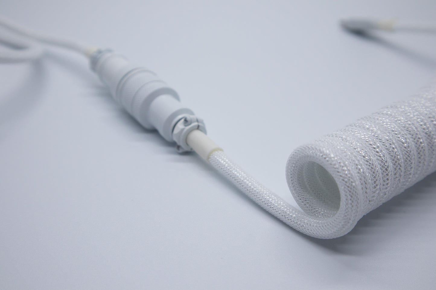 Whiteout Coiled Aviator Custom Double Sleeved USB Cables