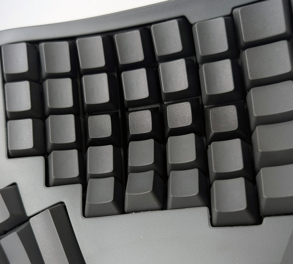 UPKB Advantage360 PBT Blank Black Keycap Set