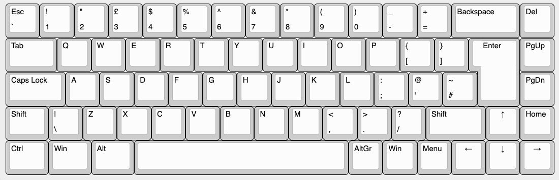 
                  
                    BT65v2 ISO Layout - 65% Wireless Hotswap Tray Mount PCB with RGB underglow and white LED
                  
                