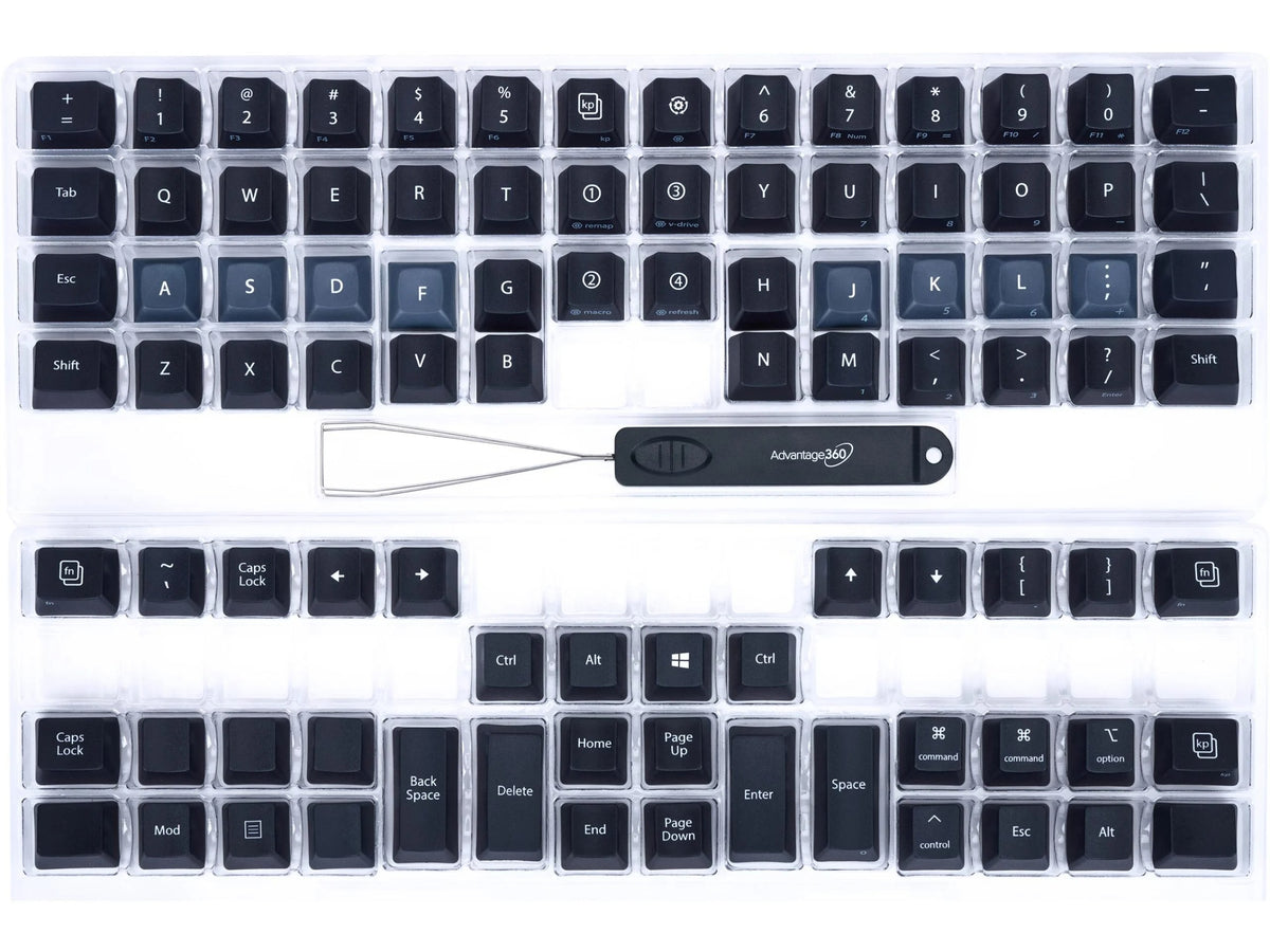 Advantage360 PBT QWERTY Keycap Set – Upgrade Keyboards