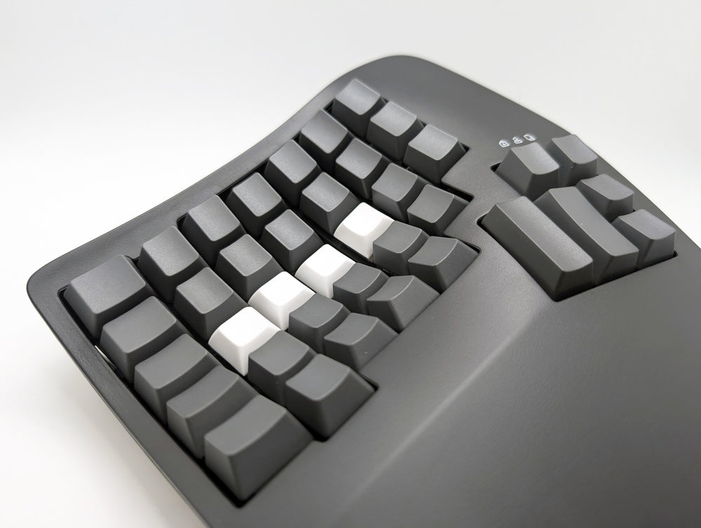 UPKB Advantage360 PBT Blank White Keycap Set