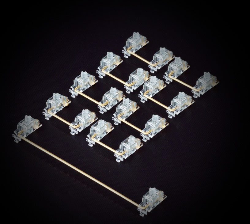 
                  
                    Zeal Transparent Gold Plated PCB Mount Screw-in Stabilizers V2
                  
                