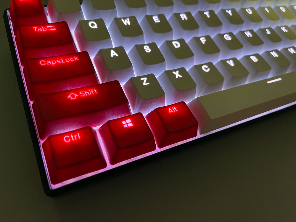 
                  
                    Royal Kludge RK61 RGB Cherry Silent Red, Red-White PBT 60% Wireless-Wired Mechanical Keyboard
                  
                