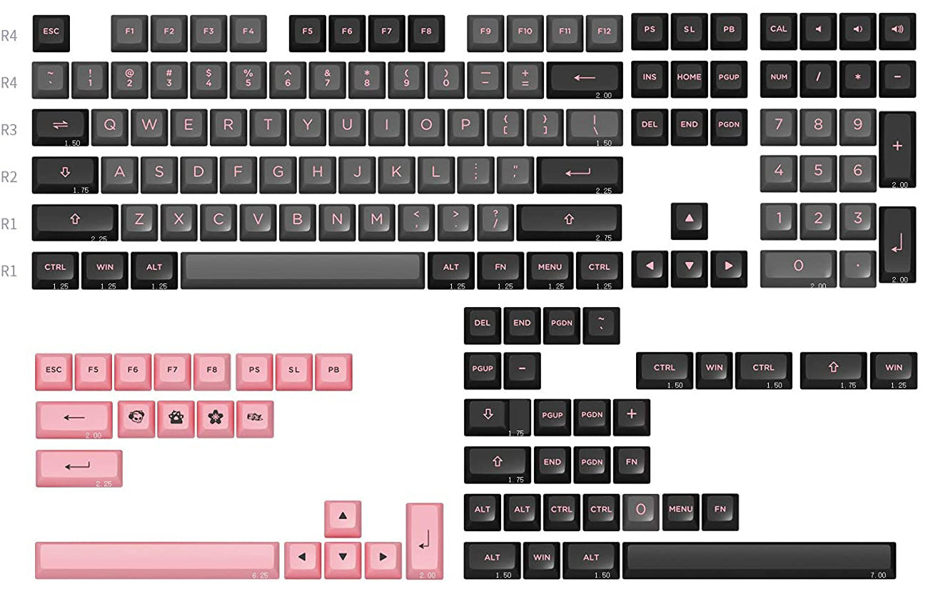 75 Percent Keycaps – Upgrade Keyboards