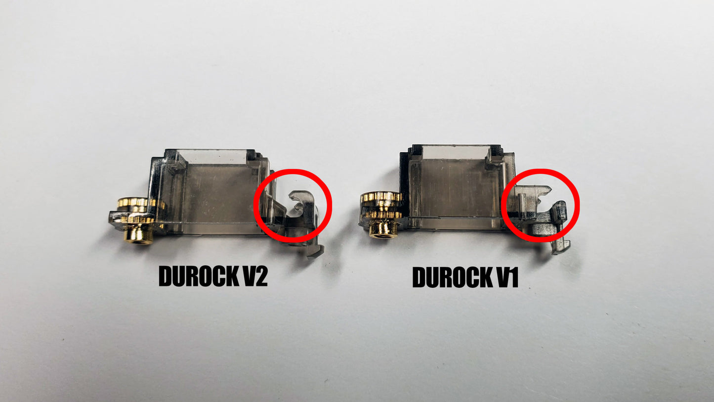 
                  
                    Durock V2 NEW 7u Screw In Stabilizer Smokey Black
                  
                