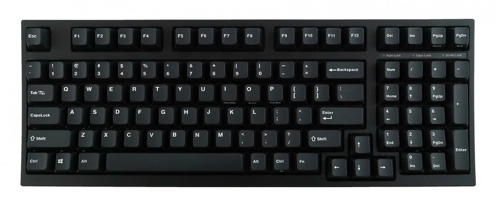 Custom Built Black Leopold FC980M PD Hotswap Mechanical Keyboard