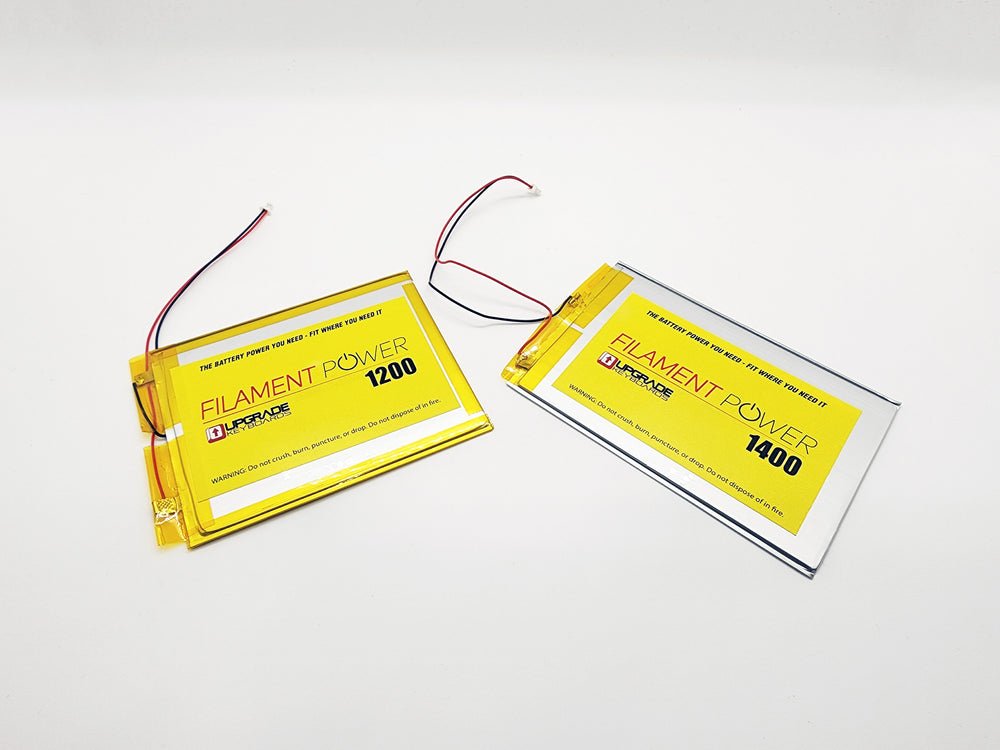 
                  
                    LiPO Batteries: Filament Power Batteries - Ultra Thin LiPO & Standard LiPO
                  
                