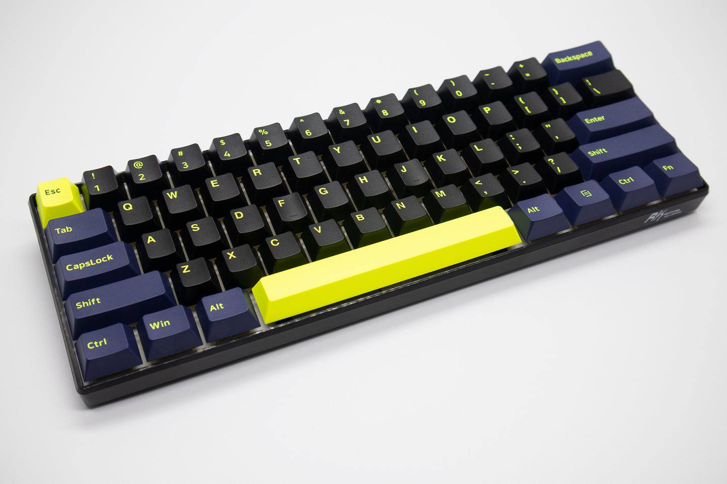 Cream Edition Custom Built Royal Kludge RK61 RGB 60% Wireless-Wired Mechanical Keyboard and coiled cable
